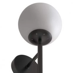 5.91 in. 1-Light Black Modern Globe Wall Sconce with Frosted Glass Shade by YANSUN -YANSUN Shop black yansun wall sconces h wl069b 1f 1000