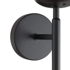 5.91 in. 1-Light Black Modern Globe Wall Sconce with Frosted Glass Shade by YANSUN -YANSUN Shop black yansun wall sconces h wl069b 4f 1000