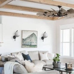 7.87 in. 1-Light Black Modern Globe Wall Sconce with Frosted Glass Shade by YANSUN -YANSUN Shop black yansun wall sconces h wl070b 76 1000