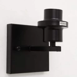 4 in. 1-Light Modern Black Indoor Wall Sconce Farmhouse with Clear Glass Shade (2-Pack) by YANSUN -YANSUN Shop black yansun wall sconces h wl078b 2n1 1f 1000