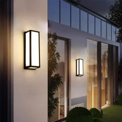 15.7 in. Black Cylinder Modern Integrated LED Indoor/Outdoor Porch Light Wall Lantern Sconce with White Shade by YANSUN -YANSUN Shop black yansun well lights h wl032 1f 1000