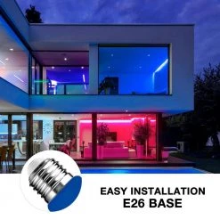 60-Watt Equivalent A19 9W Non-Dimmable Blue LED Colored Light Bulb E26 Base (6-Pack) by YANSUN -YANSUN Shop bule yansun colored light bulbs h c7003be12 12 fa 1000