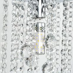 7.8 in. 1-Light Chrome Flush Mount Chandelier UL Listed with K9 Crystals by YANSUN -YANSUN Shop chrome yansun flush mount lights h cl026n1 76 1000