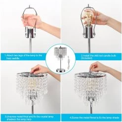 17 in. Chrome 3-Way Dimmable Touch Control Crystal Table Lamp with Dual USB Charging Ports by YANSUN 16 17 in. Chrome 3-Way Dimmable Touch Control Crystal Table Lamp with Dual USB Charging Ports by YANSUN -YANSUN Shop chrome yansun table lamps h dl013 fa 1000