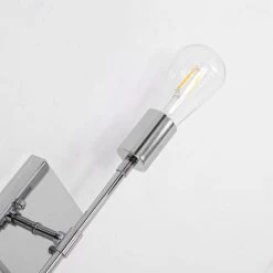 14.5 in. 2-Light Chrome Iron Vanity Light with Painted Matte (2-Pack) by YANSUN -YANSUN Shop chrome yansun vanity lighting h wl041s 2 76 1000