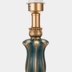 13.39 in. Dark Green Indoor Table Lamp with White Fabric Shade by YANSUN 18 13.39 in. Dark Green Indoor Table Lamp with White Fabric Shade by YANSUN -YANSUN Shop dark green yansun outdoor table lamps h dl020b 44 1000