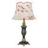13.39 in. Dark Green Indoor Table Lamp with White Fabric Shade by YANSUN 1 13.39 in. Dark Green Indoor Table Lamp with White Fabric Shade by YANSUN -YANSUN Shop dark green yansun outdoor table lamps h dl020b 64 1000