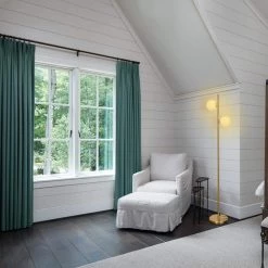 65 in. 2-Light Gold LED Floor Lamp with Frosted Globe Shades by YANSUN -YANSUN Shop gold yansun floor lamps h fl002 76 1000