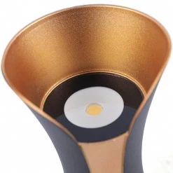 2-Light 11.8 in. Black and Gold Modern Integrated LED Indoor/Outdoor Porch Light Wall Lantern Sconce by YANSUN -YANSUN Shop gold yansun outdoor sconces h wl033 66 1000