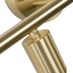 22 in. 4-Light Gold Metal Wall Sconce Vanity Lighting without Shade by YANSUN -YANSUN Shop gold yansun wall sconces h wl037gn1 44 1000