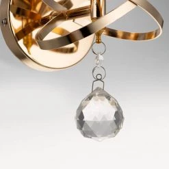 5.12 in. 1-Light Gold Indoor Wall Sconce with Antique Metal Crystal Shade by YANSUN 13 5.12 in. 1-Light Gold Indoor Wall Sconce with Antique Metal Crystal Shade by YANSUN -YANSUN Shop gold yansun wall sconces h wl042g fa 1000