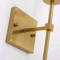 1-Light Gold Wall Sconce with White Fabric Shade by YANSUN -YANSUN Shop gold yansun wall sconces h wl043gn2 44 1000