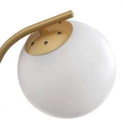 7.87 in. 1-Light Gold Modern Globe Wall Sconce with Frosted Glass Shade by YANSUN -YANSUN Shop gold yansun wall sconces h wl070g 1f 1000