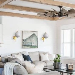 7.87 in. 1-Light Gold Modern Globe Wall Sconce with Frosted Glass Shade by YANSUN -YANSUN Shop gold yansun wall sconces h wl070g 76 1000