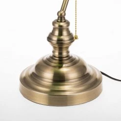 14.17 in. Classic Green Office Table Lamp with Pull Chain Switch by YANSUN -YANSUN Shop green yansun table lamps h dl026g fa 1000