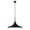 1-Light Matte Black Pendant Light with Metal Shade by YANSUN -YANSUN Shop matte black yansun chandeliers h dz005 64 1000