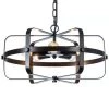 16.3 in. 5-Light Matte Black Wrought Iron Chandelier with Metal Shape by YANSUN -YANSUN Shop matte black yansun chandeliers h dz042 64 1000