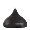 13.39 in. Matte Black Pendant Light with Bowl Shaped, Modern and Classic Style by YANSUN