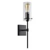 20 in.1-Light Matte Black Modern Wall Sconces with Clear Glass Shade by YANSUN -YANSUN Shop matte black yansun wall sconces h wl077 64 1000