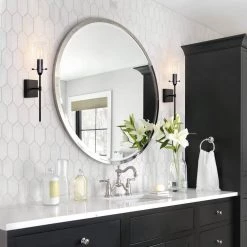 20 in.1-Light Matte Black Modern Wall Sconces with Clear Glass Shade by YANSUN -YANSUN Shop matte black yansun wall sconces h wl077 fa 1000