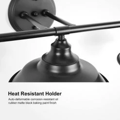 33 in. 3-Light Metal Oil Rubbed Bronze Vanity Light by YANSUN -YANSUN Shop oil rubbed bronze yansun vanity lighting h wl012 44 1000