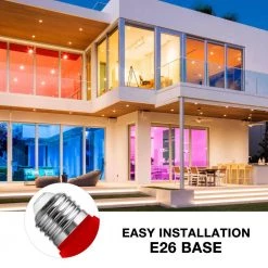 20-Watt Equivalent A15 3-Watt Non-Dimmable Red LED Colored Light Bulb E26 Base (4-Pack) by YANSUN -YANSUN Shop red yansun colored light bulbs h c7003be12 8 44 1000