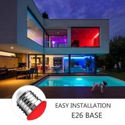 60-Watt Equivalent A19 9-Watt Non-Dimmable Red LED Colored Light Bulb E26 Base (6-Pack) by YANSUN 16 60-Watt Equivalent A19 9-Watt Non-Dimmable Red LED Colored Light Bulb E26 Base (6-Pack) by YANSUN -YANSUN Shop red yansun colored light bulbs h fb019re12 4 fa 1000