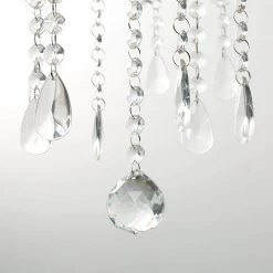 Candlestick Shape 6-Light Silver Crystal Chandelier Fixture with K9 Crystal Dangles by YANSUN -YANSUN Shop silver yansun chandeliers h dz023sn1 4f 1000