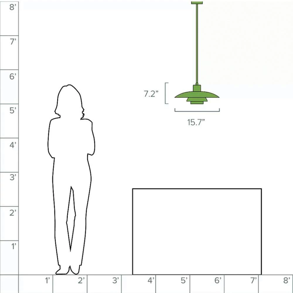 19.68 in.1-Light White Island Kitchen Pendant Light by YANSUN 9 19.68 in.1-Light White Island Kitchen Pendant Light by YANSUN - Image 7