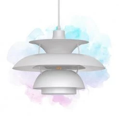19.68 in. 1-Light White Modern Island Pendant Light with Metal Shade by YANSUN -YANSUN Shop white yansun chandeliers h dz072 44 1000