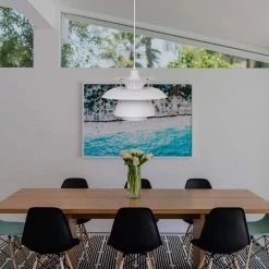 19.68 in. 1-Light White Modern Island Pendant Light with Metal Shade by YANSUN -YANSUN Shop white yansun chandeliers h dz072 c3 1000