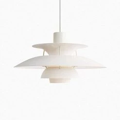19.68 in. 1-Light White Modern Island Pendant Light with Metal Shade by YANSUN