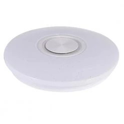 17 in. 1-Light White Integrated LED Flush Mount (1-Pack) by YANSUN