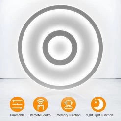 12 in. 1-Light Dimmable White Integrated LED Flush Mount by YANSUN -YANSUN Shop white yansun flush mount lights fx zc0071102 44 1000