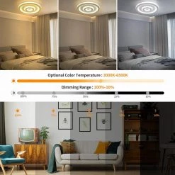 12 in. 1-Light Dimmable Gold Integrated LED Flush Mount by YANSUN -YANSUN Shop white yansun flush mount lights fx zc0071104 44 1000