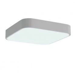 11.81 in. Square White Modern Integrated Selectable LED Flush Mount Lighting Fixture, Color Temperature Adjustable by YANSUN