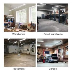 4 ft. 260-Watt Equivalent 4000 Lumens Linkable Integrated LED White Shop Light in Daylight 5000K (2-Pack) by YANSUN 16 4 ft. 260-Watt Equivalent 4000 Lumens Linkable Integrated LED White Shop Light in Daylight 5000K (2-Pack) by YANSUN -YANSUN Shop white yansun shop lights h sl00603us 4 76 1000