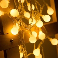 16.4 ft. 2.5-Watt Equivalence 40-Lights Globe LED Decorative Fairy String Light Battery Powered in Warm White (2-Pack) by YANSUN -YANSUN Shop white yansun string lights h dd002m2r24usb c3 1000