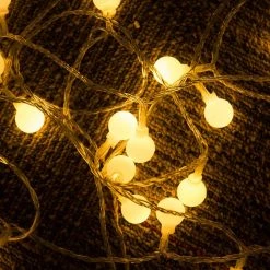 16.4 ft. 2.5-Watt Equivalence 40-Lights Globe LED Decorative Fairy String Light Battery Powered in Warm White (2-Pack) by YANSUN 15 16.4 ft. 2.5-Watt Equivalence 40-Lights Globe LED Decorative Fairy String Light Battery Powered in Warm White (2-Pack) by YANSUN -YANSUN Shop white yansun string lights h dd003m2r24usb fa 1000