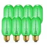 40-Watt Equivalent T45 Green Dimmable E26 Vintage Edison Incandescent-Light Bulb for Halloween Christmas (8-Pack) by YANSUN -YANSUN Shop yansun colored light bulbs h ws001rw40e26g 8 64 1000