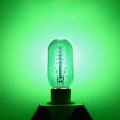 40-Watt Equivalent T45 Red and Green Dimmable E26 Vintage Edison Light Bulb for Halloween Christmas (8-Pack) by YANSUN -YANSUN Shop yansun colored light bulbs h ws001rw40e26rg 8 1f 1000