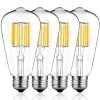 100-Watt Equivalent ST64 Edison LED Light Bulb in Warm White 2700K (4-Pack) by YANSUN -YANSUN Shop yansun edison bulbs h fb02004w7e26gk 4 64 1000