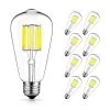 100-Watt Equivalent ST64 E26 Edison LED Light Bulb in Neutral White (8-Pack) by YANSUN 1 100-Watt Equivalent ST64 E26 Edison LED Light Bulb in Neutral White (8-Pack) by YANSUN -YANSUN Shop yansun edison bulbs h fb02005w10e26 8 64 1000