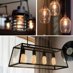 40-Watt T45 E26 Edison Dimmable Incandescent Light Bulb Warm White 2700K (4-Pack) by YANSUN -YANSUN Shop yansun edison bulbs h fb03004w4e26dy 76 1000