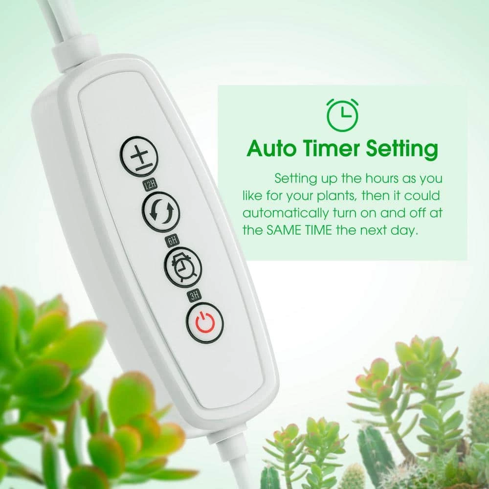 3-Light 20-Watt Plug-in Full Spectrum Indoor Integrated LED Grow Light Strips in Daylight(2-Pack) by YANSUN 5 3-Light 20-Watt Plug-in Full Spectrum Indoor Integrated LED Grow Light Strips in Daylight(2-Pack) by YANSUN - Image 3