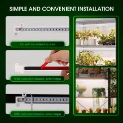 3-Light 20-Watt Plug-in Full Spectrum Indoor Integrated LED Grow Light Strips in Daylight(3-Pack) by YANSUN 13 3-Light 20-Watt Plug-in Full Spectrum Indoor Integrated LED Grow Light Strips in Daylight(3-Pack) by YANSUN -YANSUN Shop yansun grow light kits h glz02w60ac 1f 1000