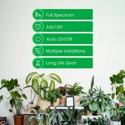 3-Light 20-Watt Plug-in Full Spectrum Indoor Integrated LED Grow Light Strips in Daylight(3-Pack) by YANSUN 15 3-Light 20-Watt Plug-in Full Spectrum Indoor Integrated LED Grow Light Strips in Daylight(3-Pack) by YANSUN -YANSUN Shop yansun grow light kits h glz02w60ac fa 1000