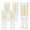 40-Watt Equivalent Non-Dimmable LED Light Bulb G9 Base in Daylight White 6000K (5-Pack) by YANSUN