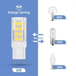 40-Watt Equivalent Non-Dimmable G9 LED Light Bulb in Daylight 6000K (5-Pack) by YANSUN 13 40-Watt Equivalent Non-Dimmable G9 LED Light Bulb in Daylight 6000K (5-Pack) by YANSUN -YANSUN Shop yansun led light bulbs h 120vgd02501g9 5 4f 1000