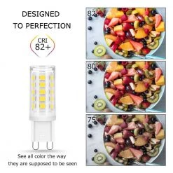 40-Watt Equivalent Non-Dimmable G9 LED Light Bulb in Daylight 6000K (5-Pack) by YANSUN 16 40-Watt Equivalent Non-Dimmable G9 LED Light Bulb in Daylight 6000K (5-Pack) by YANSUN -YANSUN Shop yansun led light bulbs h 120vgd02501g9 5 fa 1000